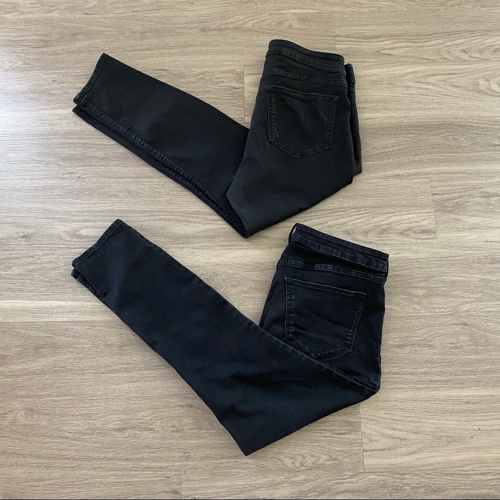 Moving sale:2 pairs of skinny jeans/denim, black. Size 32.